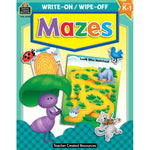 Write-On/Wipe-Off Book | Mazes