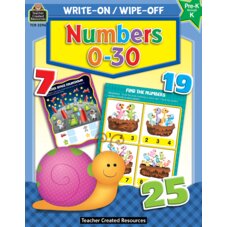 Write-On/Wipe-Off Book | Numbers 0-30
