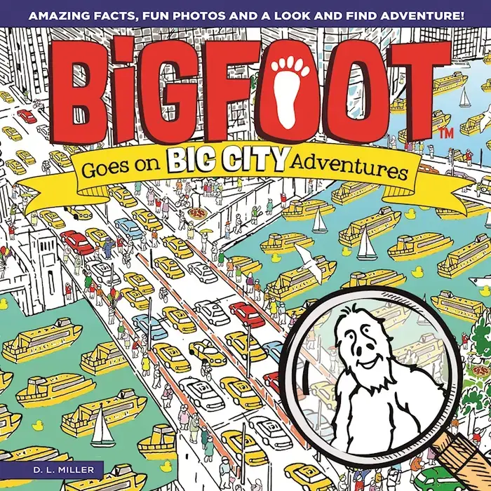 Bigfoot Goes On Big City Adventures Hard Cover Activity Book
