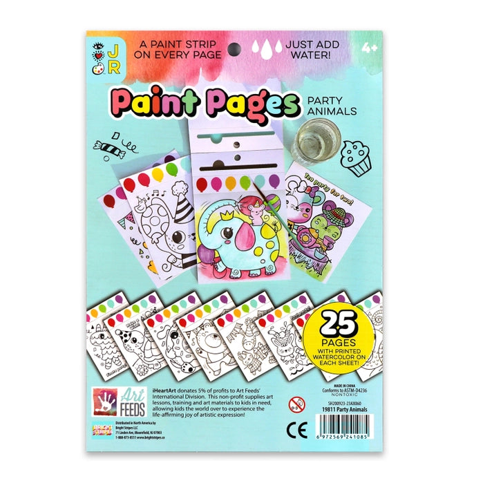 Painting Pages Party Animals Craft For Ages 4+