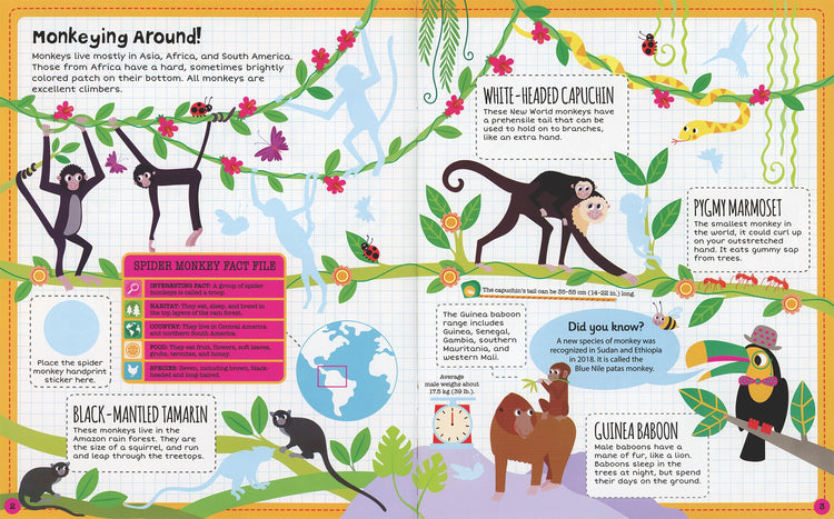 Sticker Facts: Jungle by Lisa Regan 4+ - 2