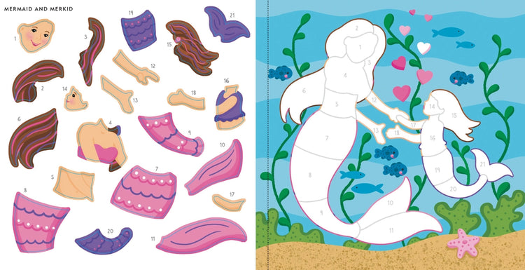 My First Color-By-Sticker Activity Book - Mermaids & More 4+