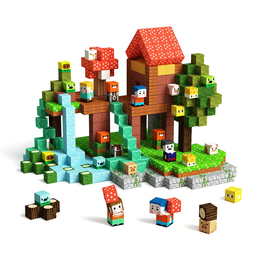 Hilltop Hamlet 100pc Magnetic Building Blocks