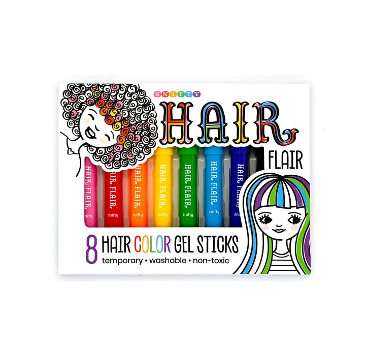 Hair Flair 8 Color Gel Sticks For Ages 5+