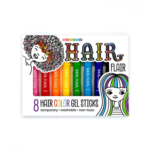 Hair Flair 8 Color Gel Sticks For Ages 5+