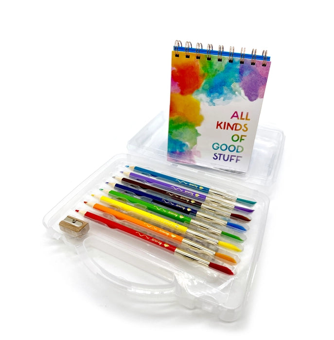 Colorbrush On The Go Watercolor Pencil & Paintbrush In One W/Stand-Up Easel Pad For Ages 6+