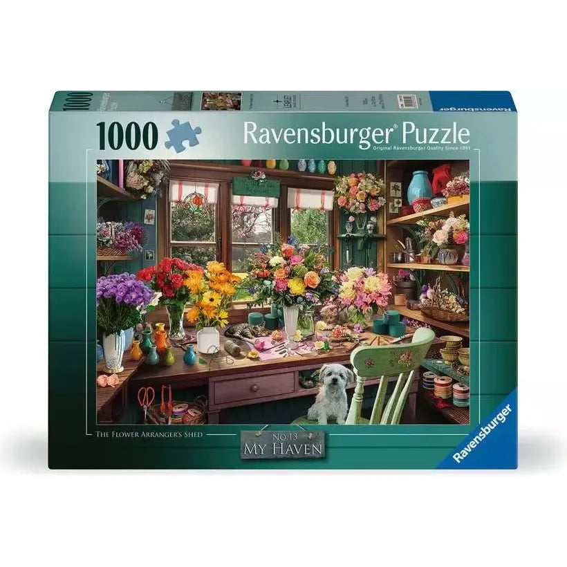 Puzzle | Flower Arranger's Shed | 1000 Pc - CR Toys