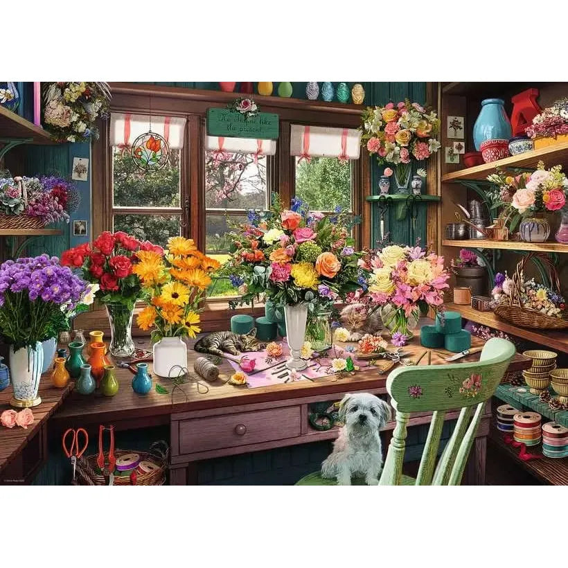 Puzzle | Flower Arranger's Shed | 1000 Pc - CR Toys