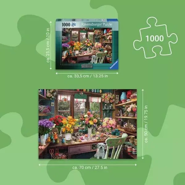 Puzzle | Flower Arranger's Shed | 1000 Pc - CR Toys