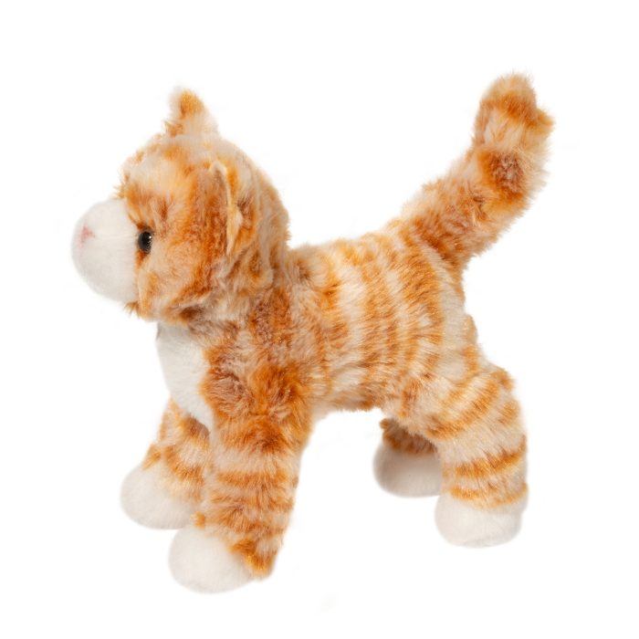 Hally Orange Striped Cat Plush - 3