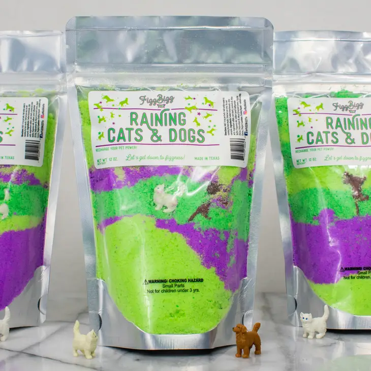 Kids Bath Salts-Raining Cats & Dogs For The Bath - CR Toys