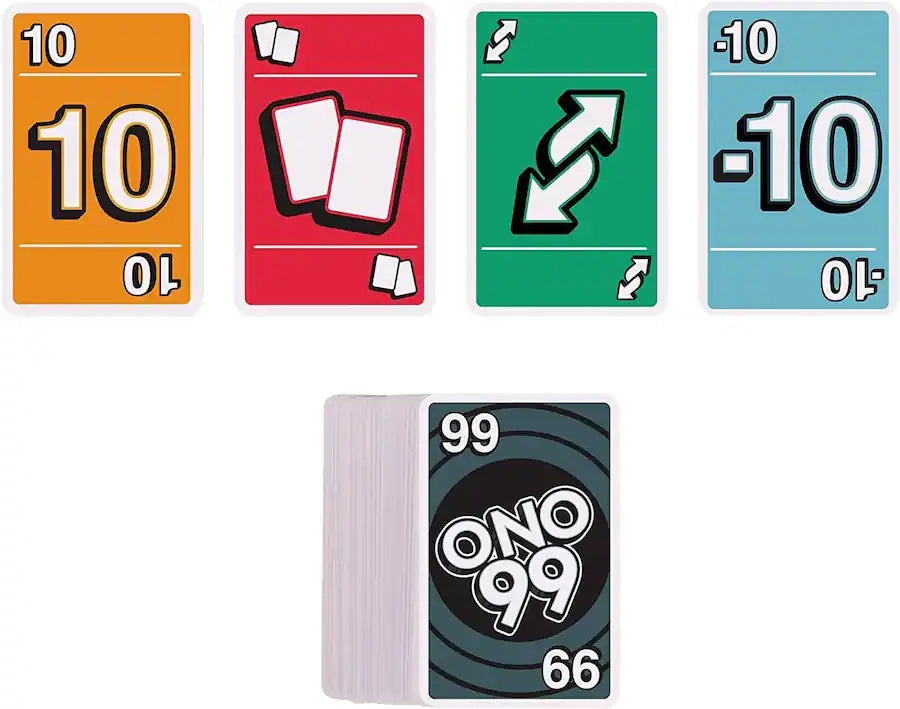 Ono 99 | The Best Fast-Paced Easy & Fun Card Game | 7+ - 2