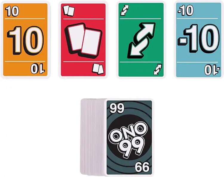 Ono 99 | The Best Fast-Paced Easy & Fun Card Game | 7+ - 2
