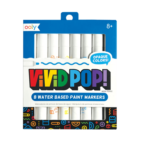Vivid Pop! Water Based Paint Markers - 8 Pk