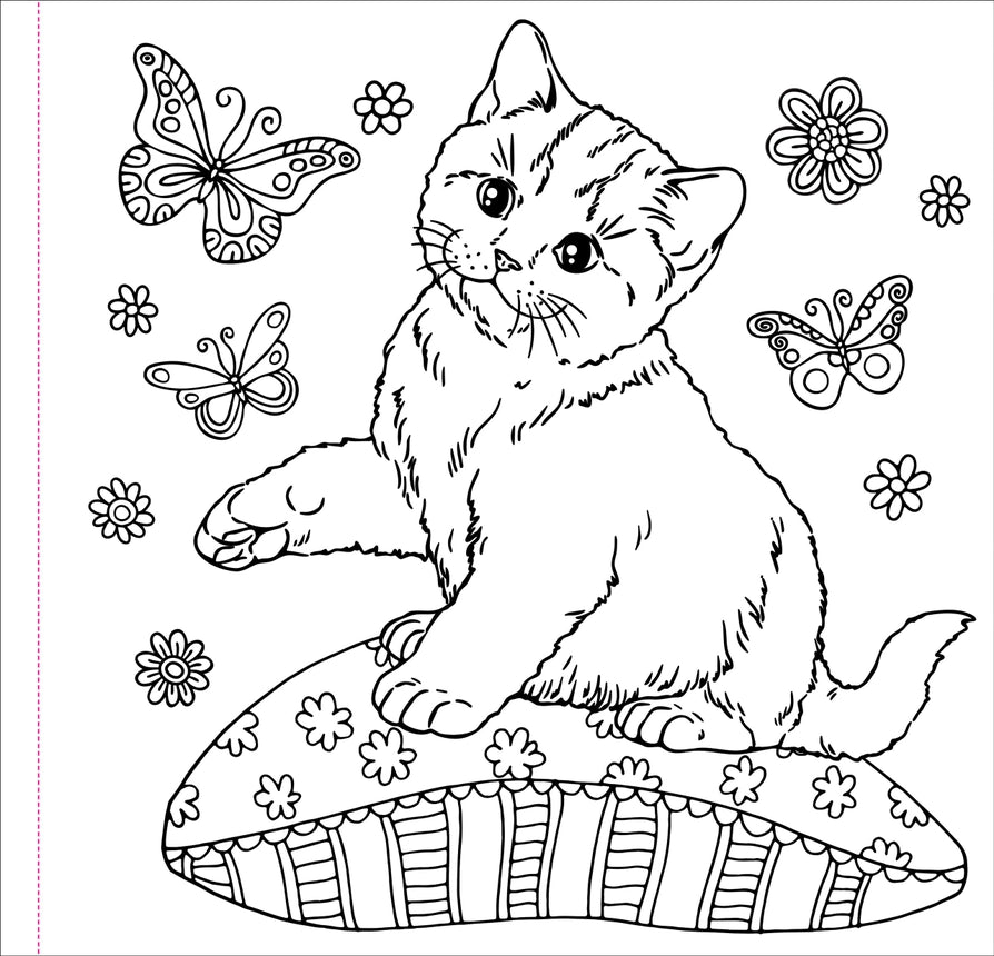 Coloring Book Adult | Cute and Curious Cats 8+ - 4