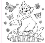 Coloring Book Adult | Cute and Curious Cats 8+ - 4