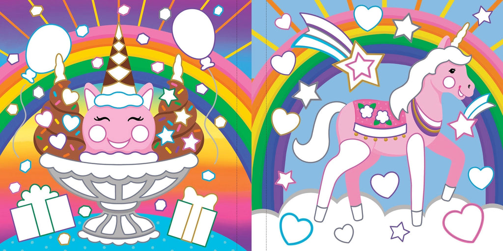 Color By Foil Sticker Book | Unicorns