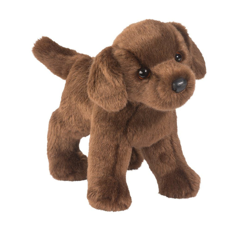 Douglas Tucker Chocolate Lab stuffed animal plush puppy standing pose brown fur