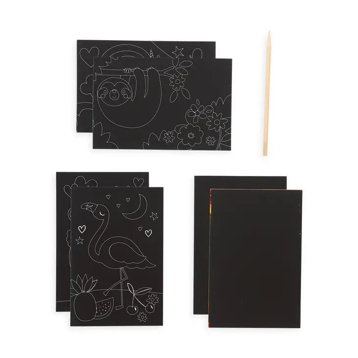 Mini Scratch & Scribble Art Kits Funtastic Friends