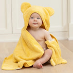 Hooded Towel And Wash Mitt Set | Sunshine