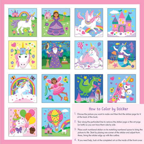 My First Color By Sticker Book |  Unicorns & More