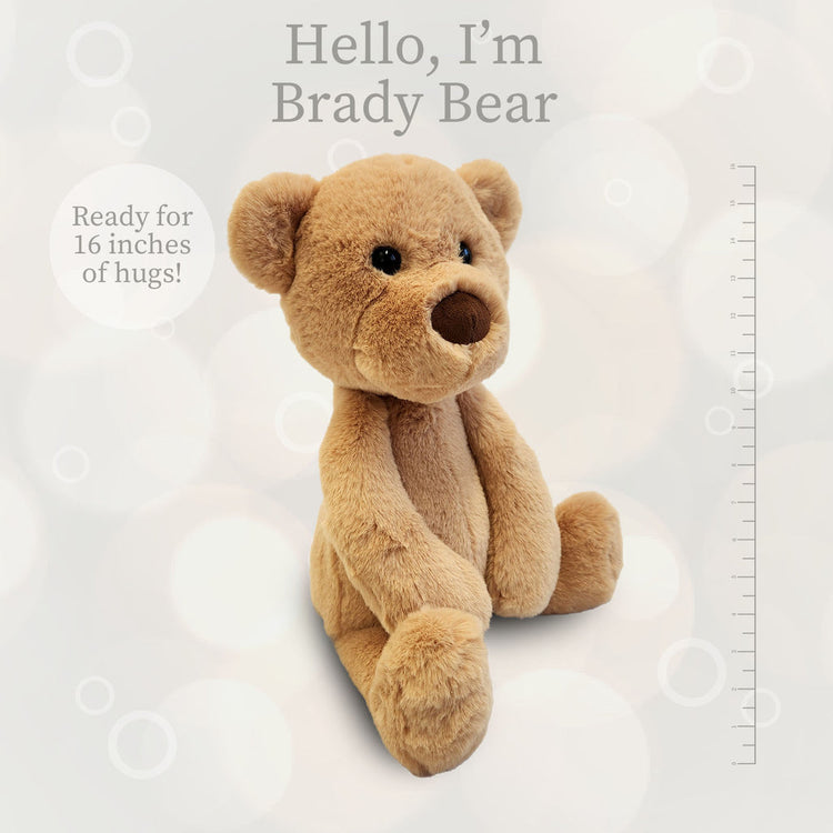 Plusj | Lushee 16"  Brady Tan Bear - CR Toys