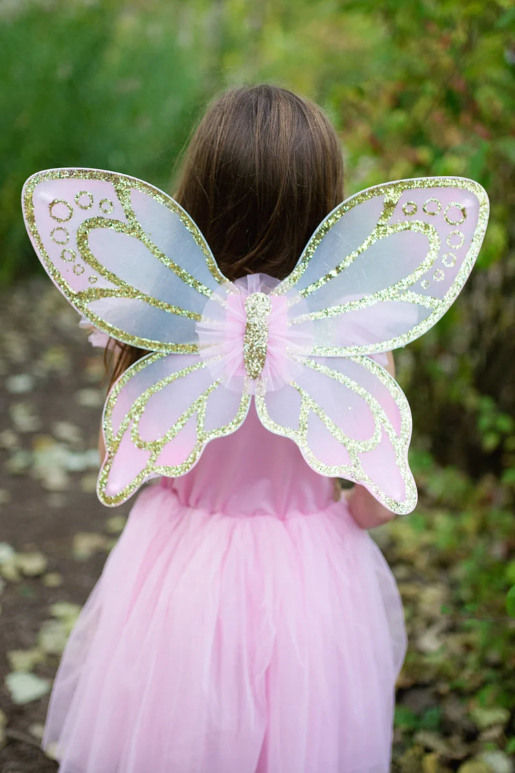 Gown | Gold Butterfly Dress & Wings | Size 5-7 - 5