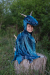 Cloak | Starry Night Dragon | Teal/Gold | Size 5-6 - 6