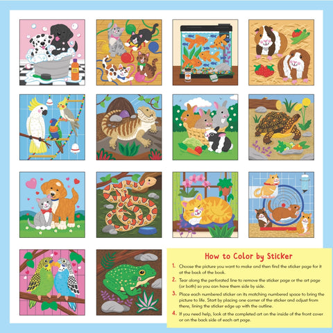 My First Color By Sticker Book | Pets
