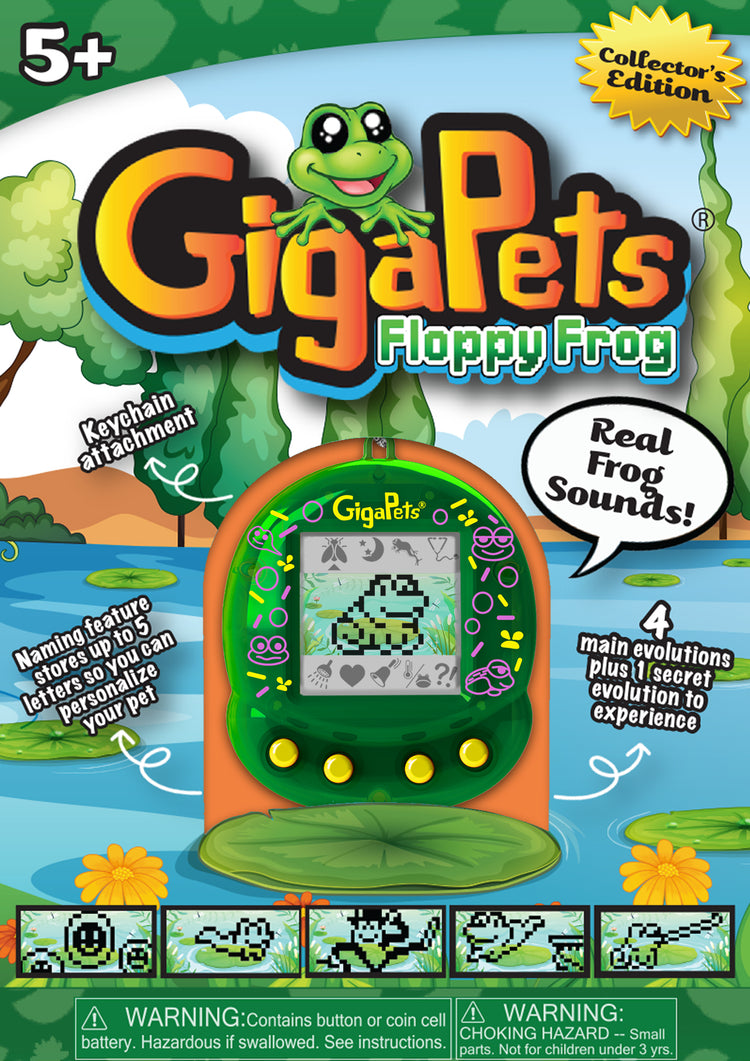 Gigapets-Floppy Frog Virtual Electronic Pet - CR Toys