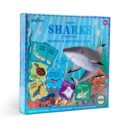 Shiny Shark And Friends Memory And Matching Game