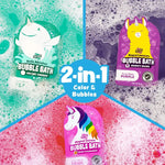 Tub Works | Magical Kids Bubble Bath |  Pink, Purple or Teal Bath Colors | Comes in Single Pack - 4