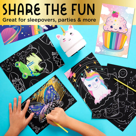 Deluxe Scratch Art Kit with Mini Vacuum for Kids 6517000