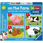 Puzzle |  On The Farm 2, 3, 4, 5 pc Puzzles - CR Toys