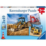 Puzzle | Diggers at Work | 3 x 49 pc - CR Toys