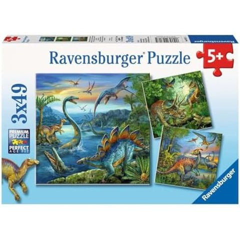 Puzzle | Dinosaur Fascination | 3 x 49 pc - CR Toys
