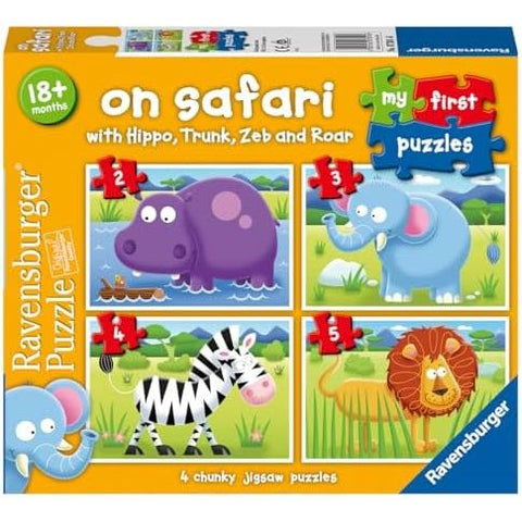 Puzzle |  On Safari 2, 3, 4, 5 pc Puzzles - CR Toys