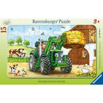 Puzzle | Tractor on the Farm | 15pc Frame Puzzle - CR Toys
