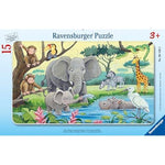 Puzzle | Animals of Africa | 15pc Frame Puzzle - CR Toys