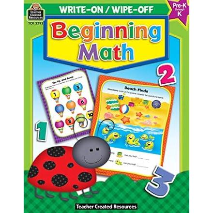 Write-On/Wipe-Off Book | Beginning Math