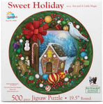 Sweet Holiday 500pc Round Puzzle
