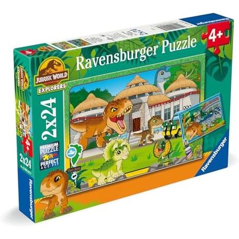 Puzzle | Jurassic World Explorers | 2x24 pc Puzzles - CR Toys