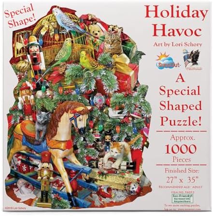 Holiday Havoc Shaped Puzzle 1000pc