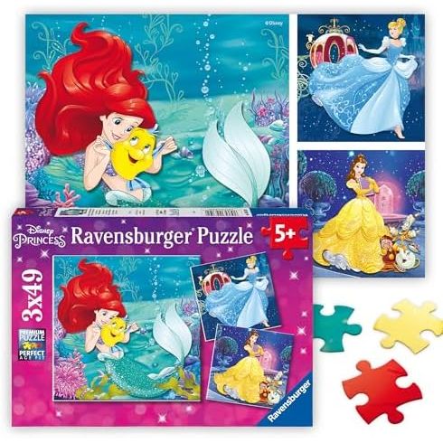 Puzzle | Princesses Adventure | 3 x 49 pc - CR Toys