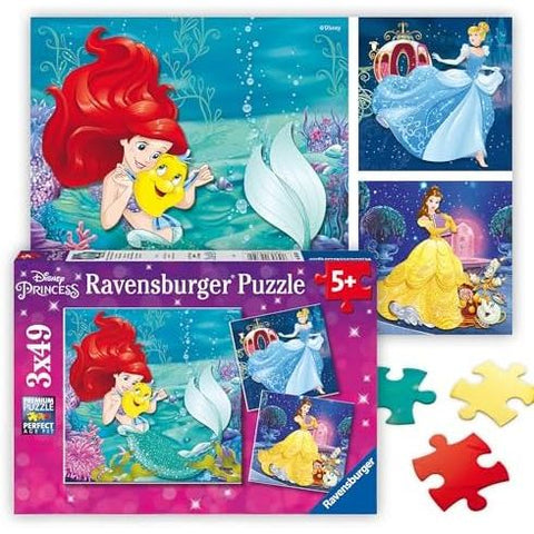Puzzle | Princesses Adventure | 3 x 49 pc - CR Toys