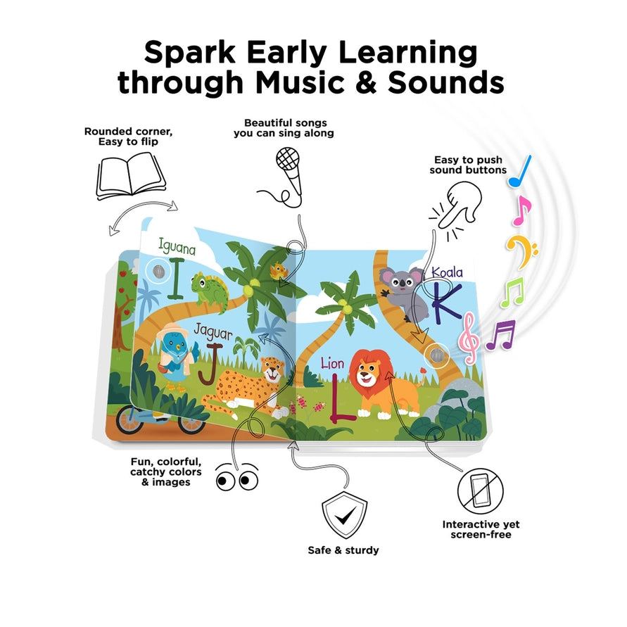Ditty Bird | Fun Alphabet Abc Song Board Book USB-Rechargeable 1+ - 3