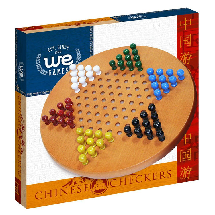 Chinese Checkers | Wooden Pegs | 11.5 Inch Game - 1