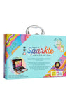 Make It Sparkle All-In-One Art Case with 60 pieces in colorful teal briefcase packaging