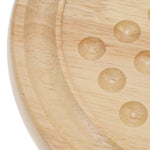 Solitaire | Wood Board & Blue Glass Marbles | 9 Inch Game - 6