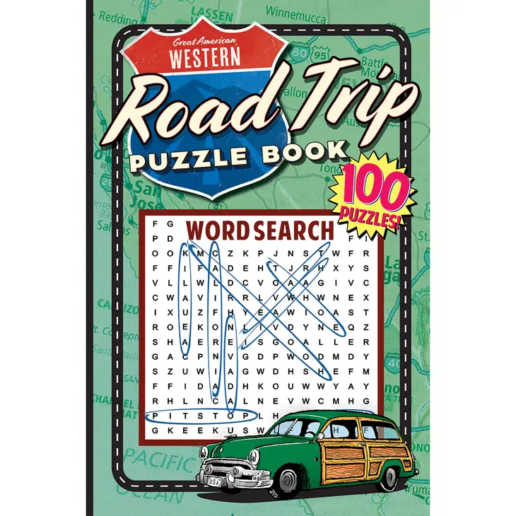 Great American Western Road Trip Soft Cover Puzzle Book